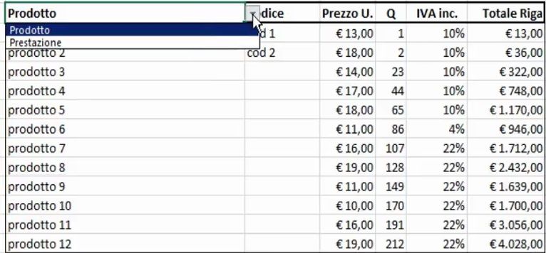 modello-fattura-excel-venduto